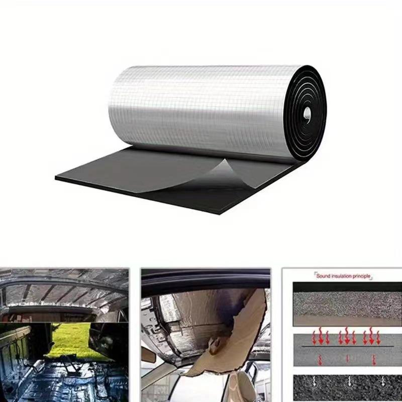150x50cm Self-Adhesive Aluminum Foil Sound & Heat Insulation for Car Chassis, Doors & Engine Hoods