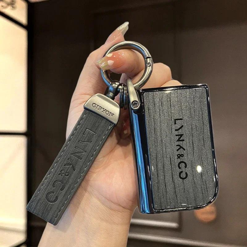 DCT4 High end personalized key case for men and women's car remote control protective case key chainFor LYNK&CO 03/09/01/02/06 /2023