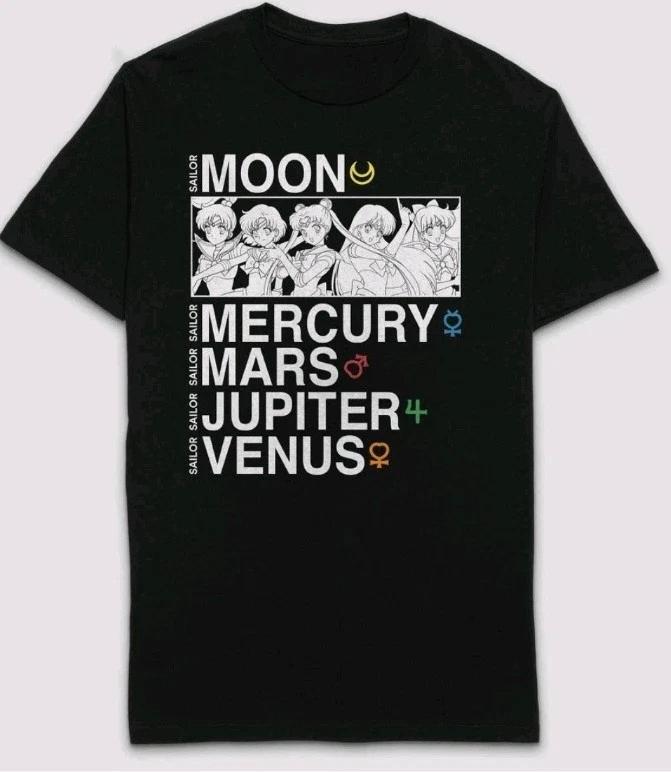 2026 New Cotton Summer Tshirt Leisure and Comfortable T-Shirt Maglietta Sailor Moon Tshirt Cartoni Animati Adulti Unisex