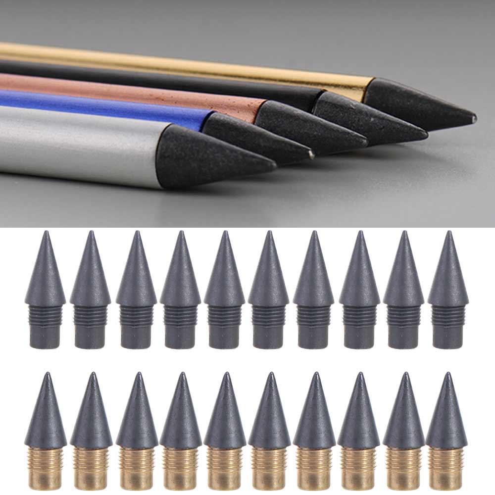 20PCS 0.5mm Head for No Ink Pen Replaceable Universal Eternal Pencil  Sketching Writing