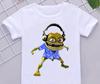 Смешные Футболки для Мальчиков Новые Crazy Frog Аниме Мультяшный Принт Детские Футболки Хип-Хоп Одежда Белая Футболка с Коротким Рукавом Топы