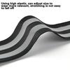 1 Pair Cycling Wristbands Reflective Strips Portable Extra Wide Stretchable Hand Leg Strap Riding Safety High Elastic Outdoor