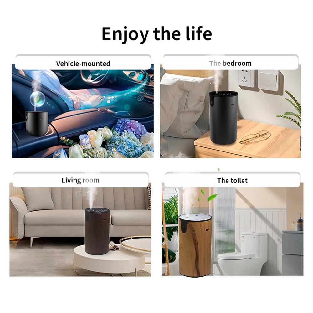 Essential Oil Diffuser for Home Quiet Smart Auto Aroma Diffuser Dual Nozzle Anti-Leakage 20ML Small