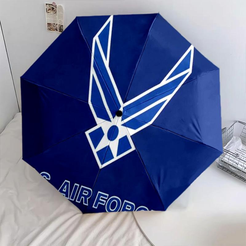 1PC U.s. Air Force Symbol Automatic Umbrella - Suitable Travel Outdoor Portable Umbrella Birthday Gift Daily Essentials