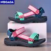 Summer Children Girls' Breathable Sandals Fashion Casual Beach Shoes Comfortable Student Kids Soft Sole Walking Sandals