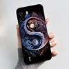 Jelly Black Phone Case For Tecno Pop 6 BE7 Bumper Soft Silicone Case Ins Style Dreamy Flower Floral Pattern Shockproof Cover