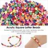 100/500/1000 шт. акриловые бусины с буквами для изготовления браслетов 7 мм круглые бусины с буквами оптом для изготовления браслетов из ювелирных изделий с рулонной проволокой