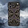 Чехол с ярким узором мандала для iPhone 12, 14, 15, 16, 17, 13, 11, X, Mini, Plus, Pro Max, 8, 7, XR, SE, XS, Мягкий силикон, Черный