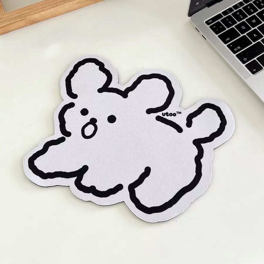 Kawaii Sugar Rabbit Противоскользящий водонепроницаемый коврик для стола Коврик для мыши Компьютерный коврик для мыши Аксессуары Школьные канцелярские принадлежности