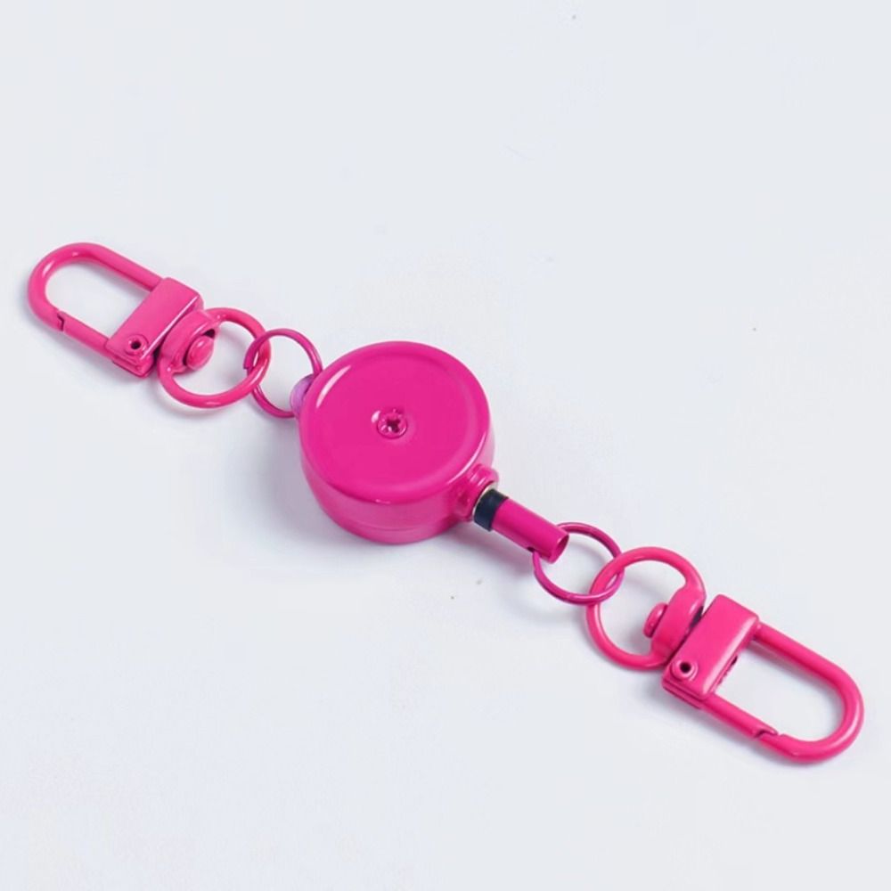 Metal Easy-to-pull Buckle Rope Elastic Elastic Keychain New Retractable Key Ring Doctors/Nurses