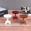 1/12 кукольный домик сад/комната декор деревянный миниатюрный круглый журнальный столик детские игрушки