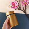 Mini Round Portable Smell Proof Sealed Tea Container Tea Can for Loose Dry Tea Leaves Tea Tin