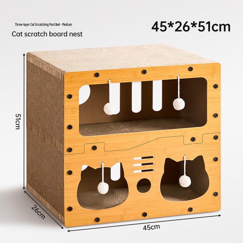 Miaolisi 3-Layer Cat Scratcher House