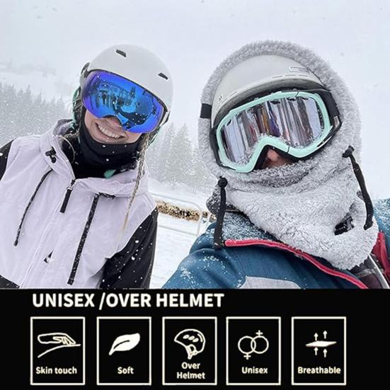 Женская зимняя шапка-балаклава Yousheng, толстая, теплая, флисовая, ветрозащитная, регулируемая, полная защита, для путешествий на открытом воздухе, для езды на велосипеде, для катания на лыжах в холодную погоду