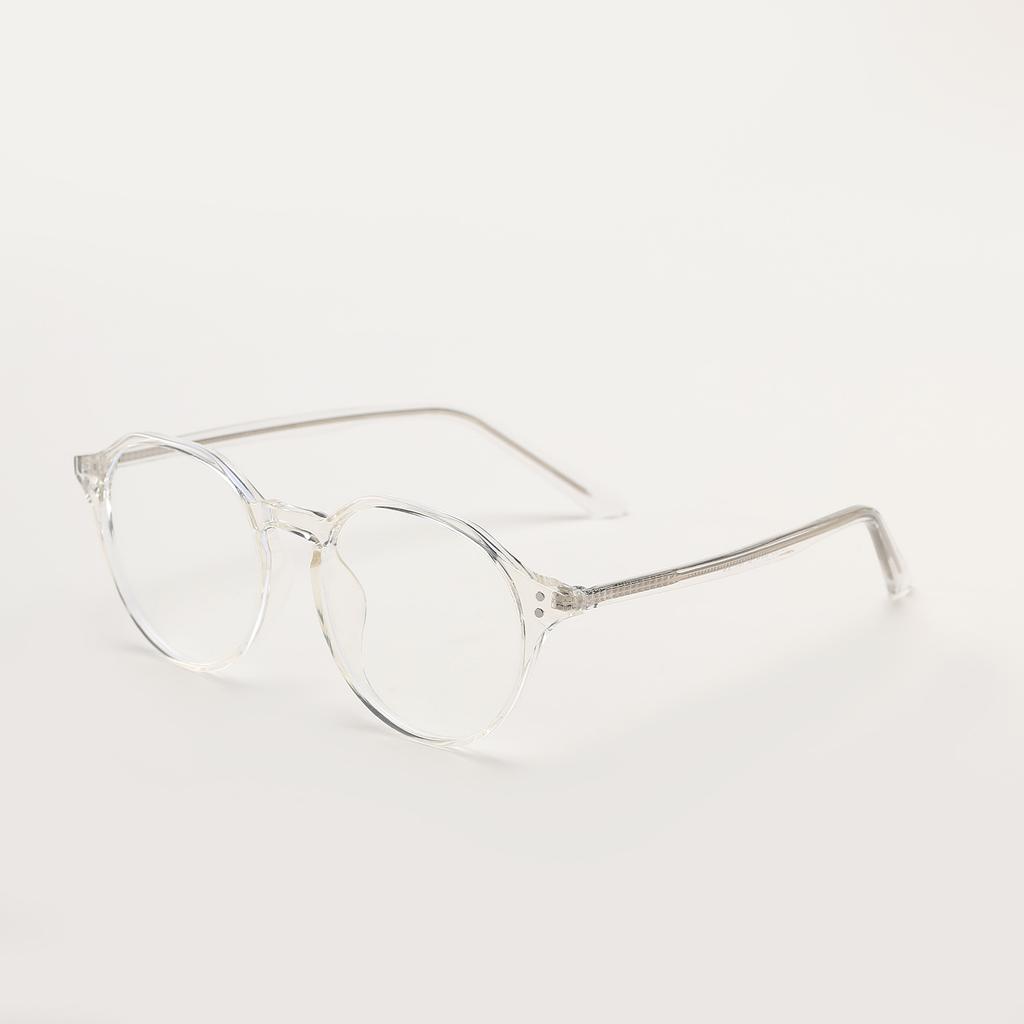 Glasses 95109 Vintage Round Rivet Tortoiseshell Frame Student Flat Mirror