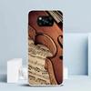 Чехол для телефона Музыкальная скрипка для Xiaomi Poco F7 Ultra X5 X6 X7 Pro M7 Redmi 15C 15 13C 13 12C 12 10C 10 10A 9 9C 9A 9T Обложка Poco X7