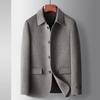 Autumn and Winter Handmade Double-sided Woolen Lapel Jacket Business Casual Woolen Thickened Jacket