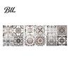 Floral Tile Stickers for Cabinets 3Pcs 2D Retro Stickers, Self-Adhesive Waterproof Oil Proof Wall Easy Apply Tiles Renters Decals, Peel & Stick
