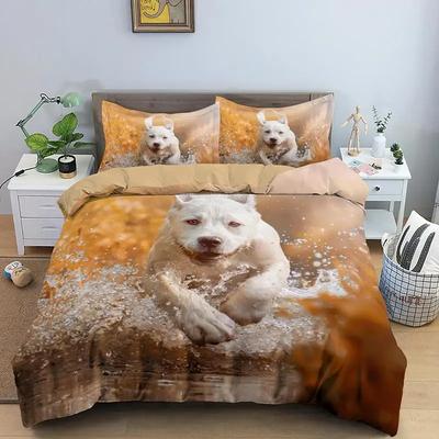 Прекрасный Пес Милое Животное 3D Принт Постельное Белье Уютный Пододеяльник Кинг Квин Полуторный Размер Подарок на День Рождения Девочка Мальчик Ребенок Взрослый Декор Комнаты