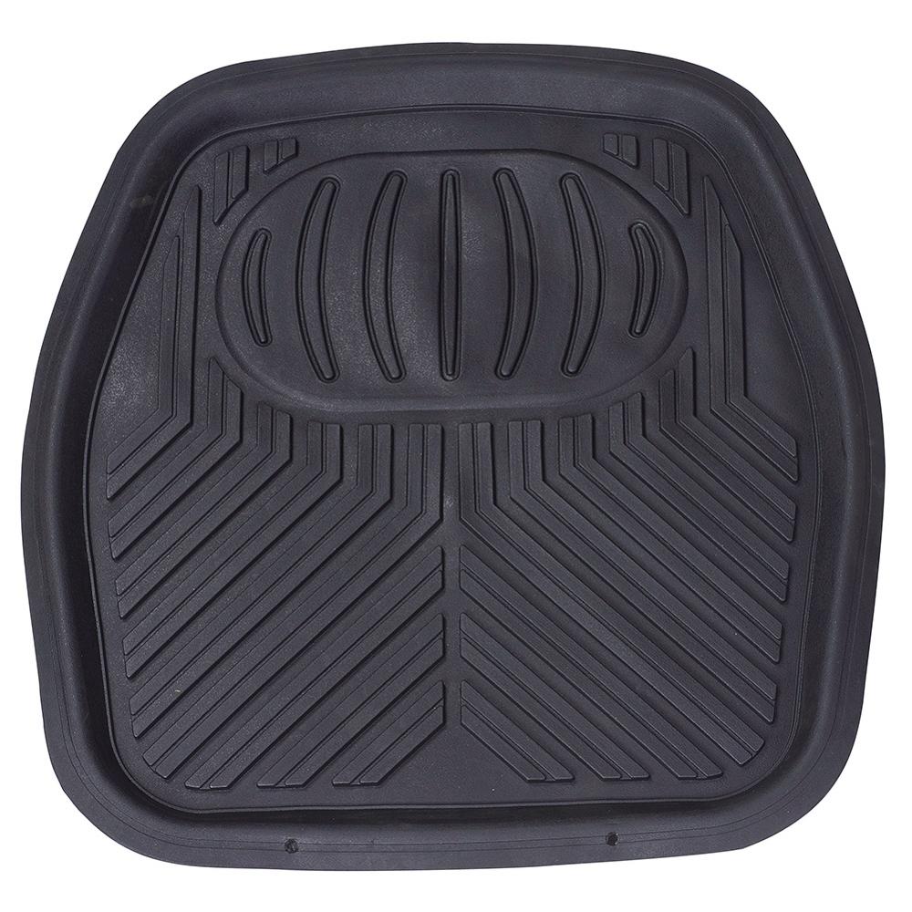 Коврик для пола салона автомобиля с защитой от грязи, коврик для переднего и заднего сиденья, комплект ковриков, нескользящий, черный, резиновый, универсальный, прочный, 5 шт.