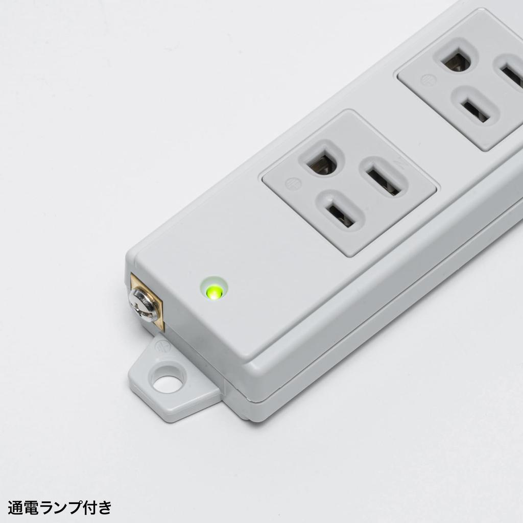 SANWA SUPPLY Кран на стройплощадке 8 (3-контактный, розетки, 5 м) TAP-KS8N-5