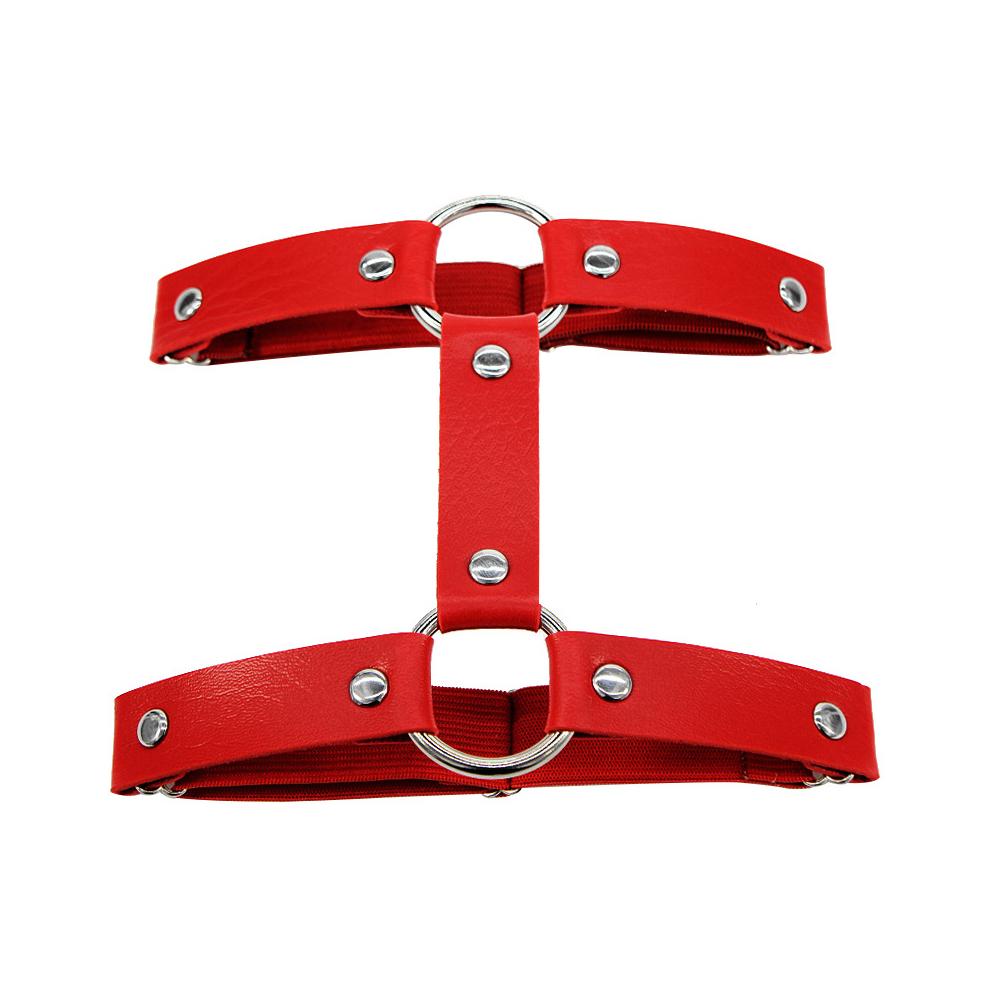 Регулируемая панк пижама подвязка для ног пояс для чулок кольцо для бедра готика