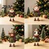 Farmhouse Style Holiday Decor Christmas Shelf Sitter Figurines, Retro Farm Animal Hanging Leg Decor, Durable Resin Keepsakes Ornaments for Mantel