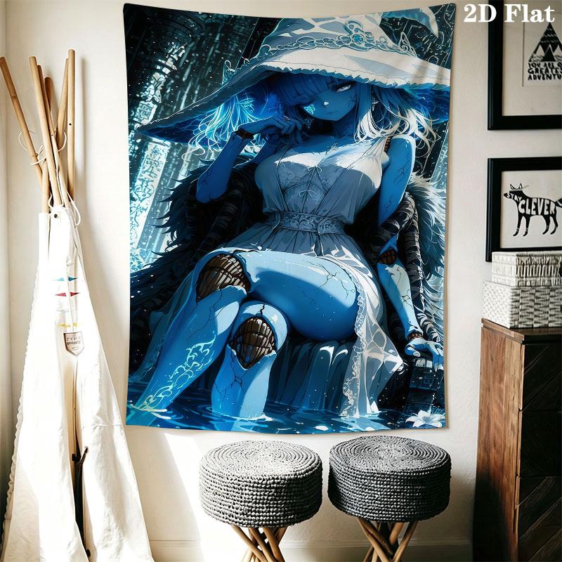 Ranni Tide Wall Hanging Printed Fabric Blanket Decorative Tapestries for Bedroom Living Room Home Decor