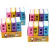 20/40PCS Cute Kawaii Creative Book Eraser Rubber Stationery School Supply Novelty Lovely Eraserbook