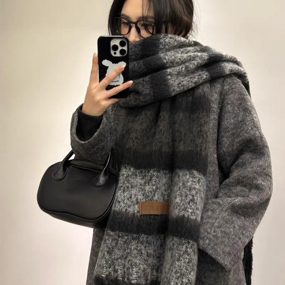 Mohair Scarf Soft Neck Warmer New Neckerchief Skiing