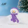 Moss Terrarium Decorations 2Pcs Christmas Mini Snowman Figurines Winter Tiny Resin Decoration Xmas Micro DIY Fairy Garden Supplies Landscape