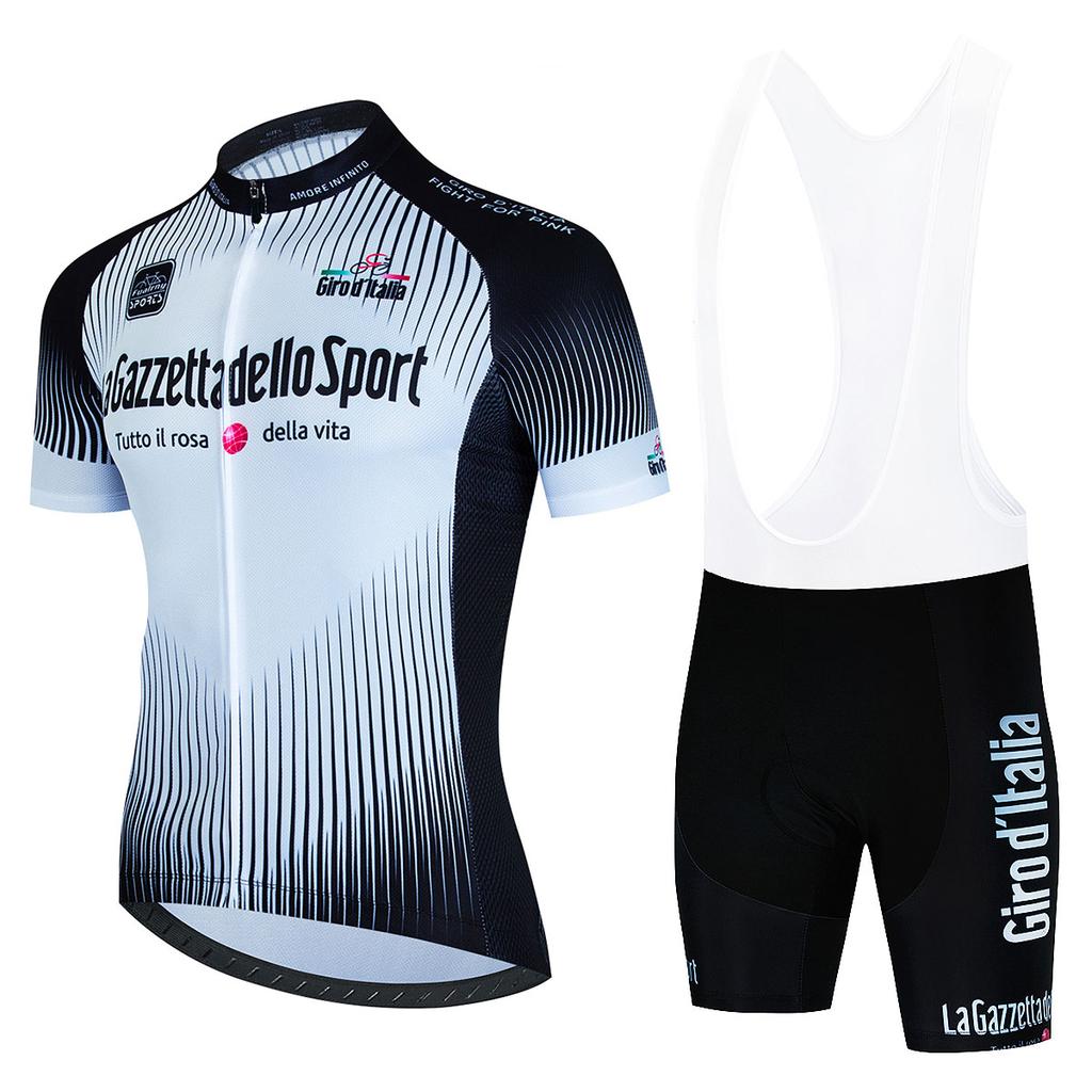 Комплект велосипедной формы Giro D'Italia с коротким рукавом для мужчин, с защитой от УФ, велосипедный костюм 2026 года, летний, дышащий