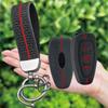 Keychain Car Key Pack for Ford ST Line Fiesta Focus Mondeo Ecosport Kuga Edge Escape Metallic Silicone Car Key Case Accessories