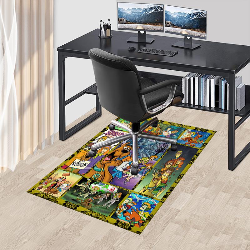 1pc Scoobydoo Mystery Night Carpet for Playroom Bedroom Living Room Sofa Home Decor,kids Game Area Rug Non-slip Floor Mat Y826101