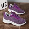 New Women Casual Sports Thick Soled Lace Up Mesh Fabric Running Non Slip Tennis Comfortable Jogging Women's Shoes Tenis De Moda