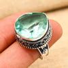 Aqua Apatite Gemstone Solid 925 Sterling Silver Handmade Amazing Jewelry Ring