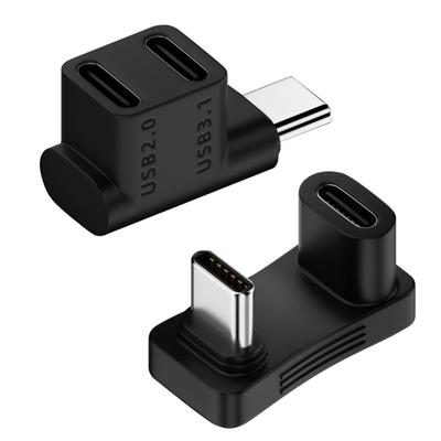 Прямоугольный адаптер-конвертер для консоли 90 градусов USB C Type-C удлинительный разъем папа-мама для Steam Deck телефона