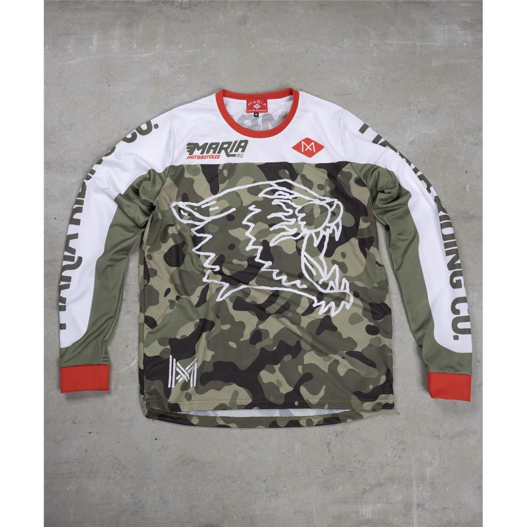 Mountain Bike Speed Down Jacket Quick-Drying Clothes T-Shirt MARIA Cycling Jersey Off-Road Bike Jersey Motorcycle Racing Jersey Sweatshi