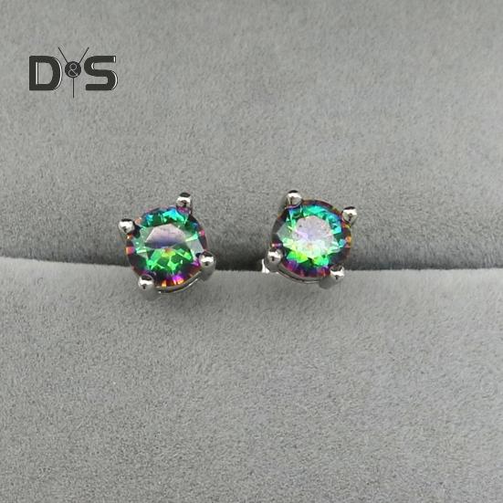 1 пара сверкающих сережек-гвоздиков со стразами из медного материала, легкие блестящие серьги-гвоздики для женщин, ювелирные изделия в подарок