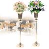 1 шт. металлическая подставка для цветов для вечеринки, свадьбы, вазы, украшения обеденного стола, труба, дорога, ведущая на мероприятие, годовщину церемонии