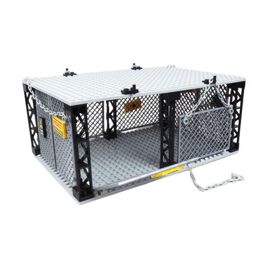 1 набор однослойных строительных блоков для клеток, развивающая простая в сборке модель закрытой клетки для заключенных, сцена Судного дня, настольное украшение для малышей, мальчиков и девочек