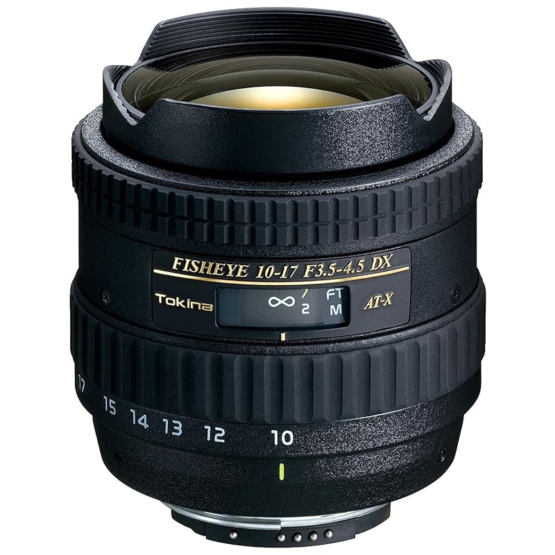 Tokina fisheye zoom lens AT-X 107 DX Fisheye 10-17mm F3.5-4.5 (IF) for nikon APS-C compatible