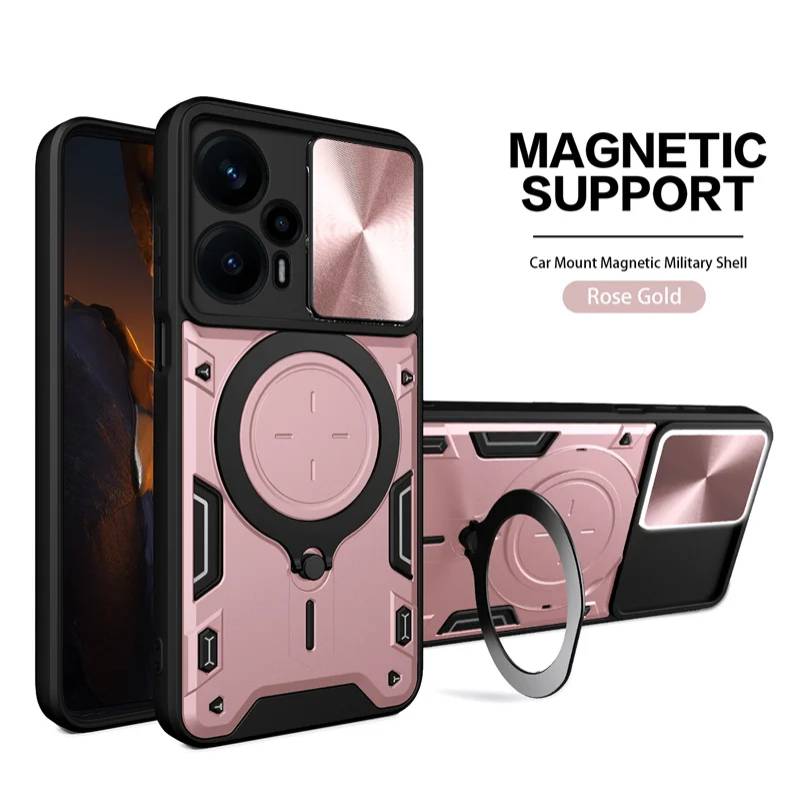 Slide Camera Lens Case for Motorola Moto G60 G60S G100 G52 2022 G62 5G G22 G32 G71 G53 G13 G23 4G Magnetic Metal Ring Holder Stand Cover