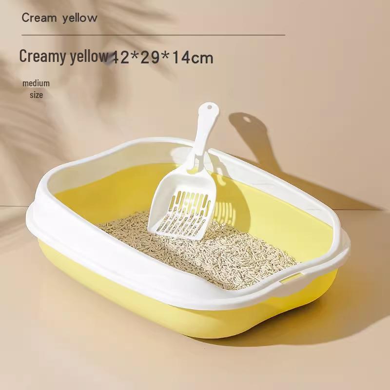 Большой полузакрытый дезодорирующий кошачий лоток