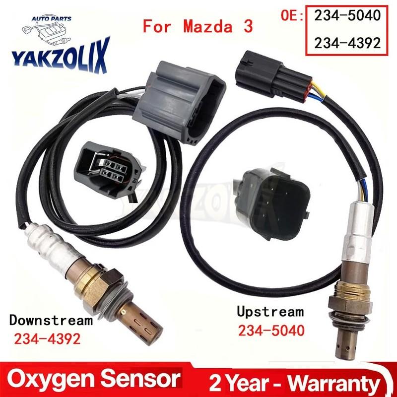 2Pcs for Mazda 3 2006 2007 2008 2009 2.0L 2.3L Oxygen O2 Sensor 1 2 Up Downstream Air Fuel Ratio Car Parts 234-5040 234-4392