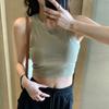 Стильная элегантность Мода Женская повседневная майка Белая майка-топ Женское нижнее белье 2026 Лето Верхняя одежда без рукавов Базовая футболка Антибликовые топы