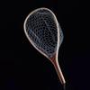 Fly Fishing Landing Net Wooden Handle Frame Catch and Release Net Portable Lightweight Rubber Fishing Net