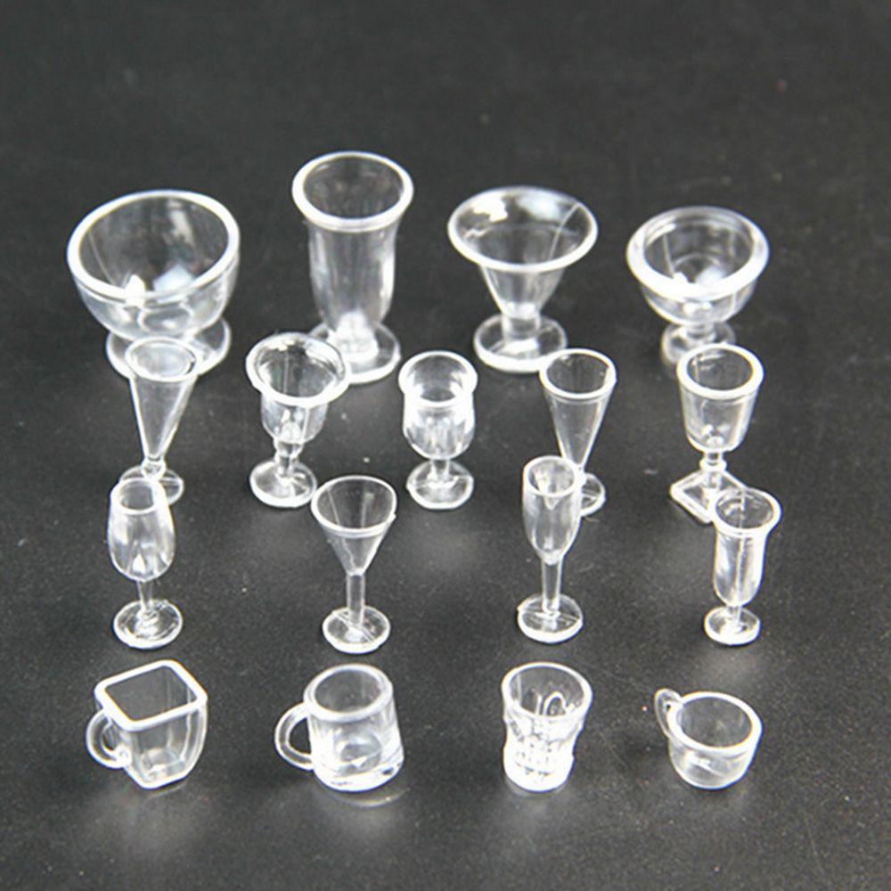 Dollhouse Accessories DIY Toys Simulation Cookware Mini Cup Ice Cream Bowl Miniatures Goblet