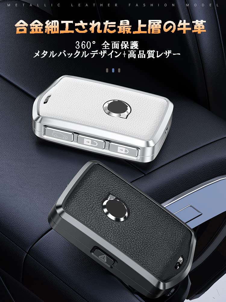 KUNIO Эксклюзивный чехол для ключей Volvo, держатель для ключей, премиальная натуральная кожа для Volvo XC40 XC60