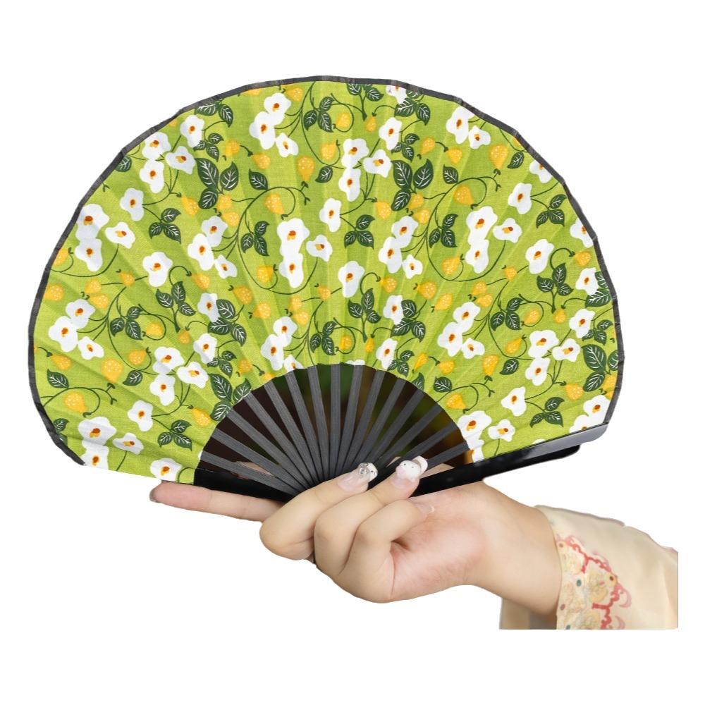 Retro Mini Shell Fan Portable Chinese Style Fan Decorative Folding Hand Fan Photo Prop